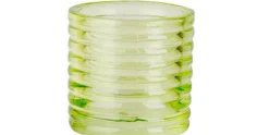 Theelichthouder Fluo groen D6xH6 cm