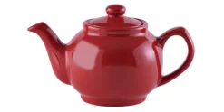 Theepot 0.45L Glanzend 2-Kops Rood