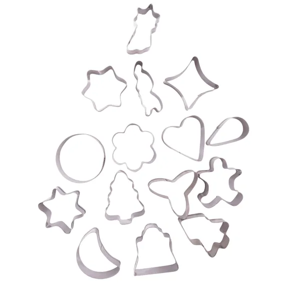 Uitsteekvormpjes set van 16 stuks Kerstmis Point-Virgule