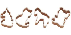 Uitsteekvormpjes set van 4 stuks Dieren Lurch