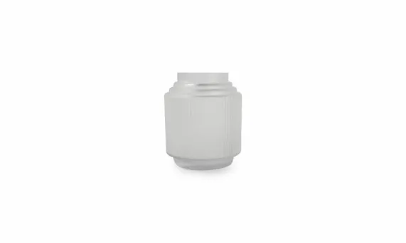 Vaas 15 x 18 cm Matte White Ribble