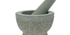 Vijzel met stamper graniet 13 x 8,5 cm