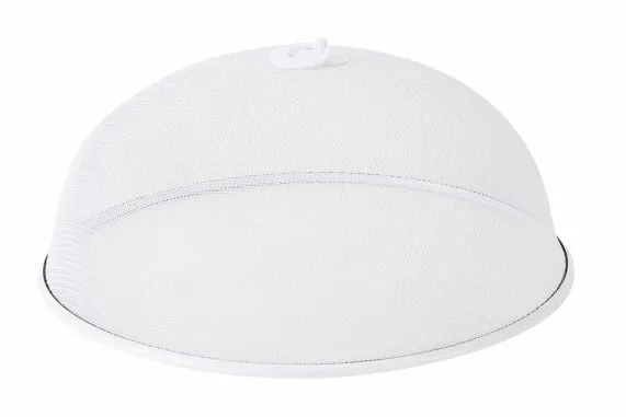Voedselkap metaal wit 35 cm