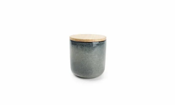 Voorraadpot set 2-delig Meridian groen/blauw