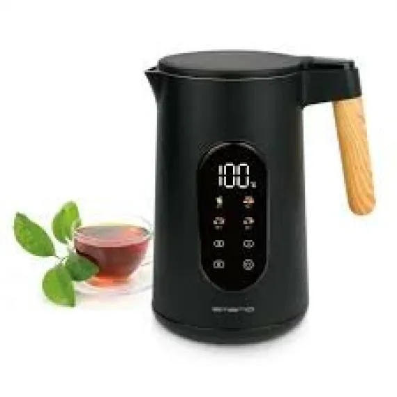 Waterkoker 1,7 liter zwart bamboe Emerio
