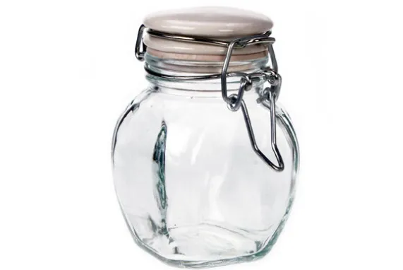 Weckpotje 12,5cl vierkante bol